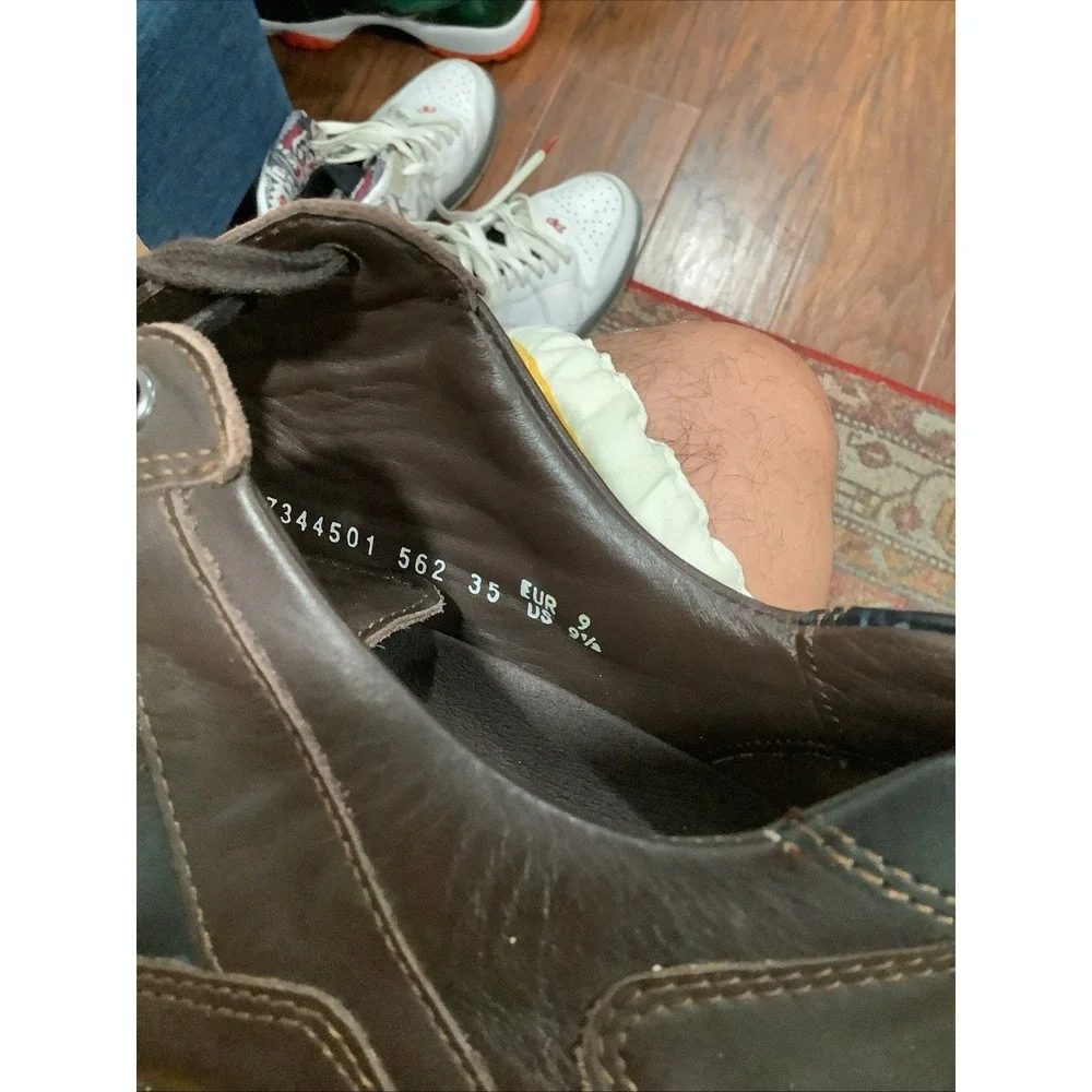 Mephisto Match Brown Men's Walking Shoes Comfort Leather Lace Up Size 9.5